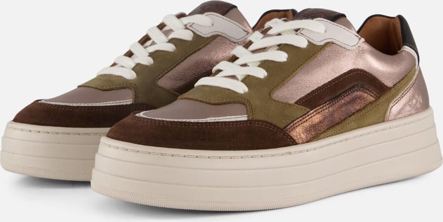 Aqa Sneakers brons Leer Dames
