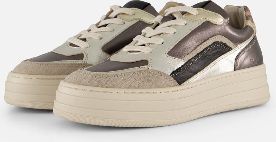 Aqa Sneakers taupe Leer Dames
