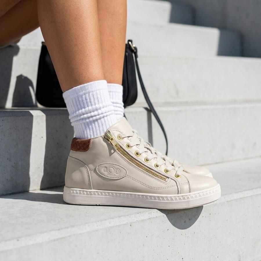 Aqa Sneakers wit Leer Dames - Foto 2