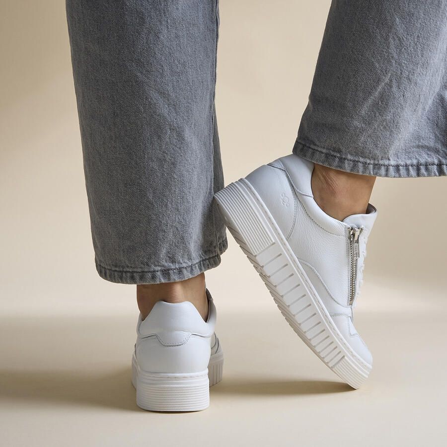 Aqa Sneakers wit Leer Dames - Foto 2