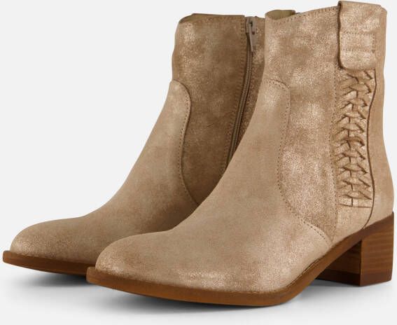 Aqa Enkellaarsjes beige Suede