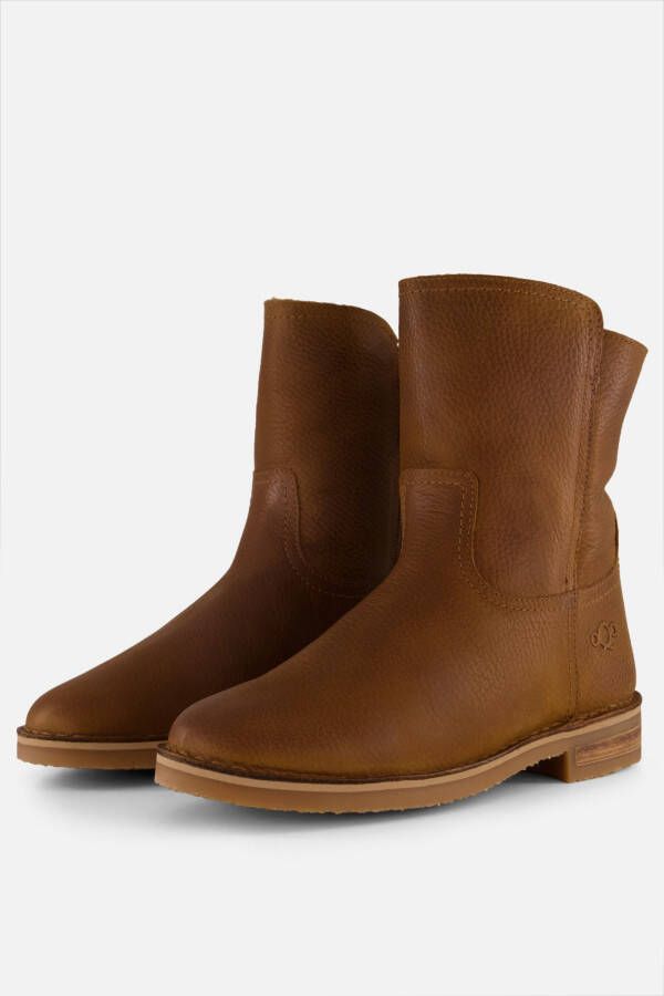 Aqa Enkellaarsjes taupe Nubuck Dames