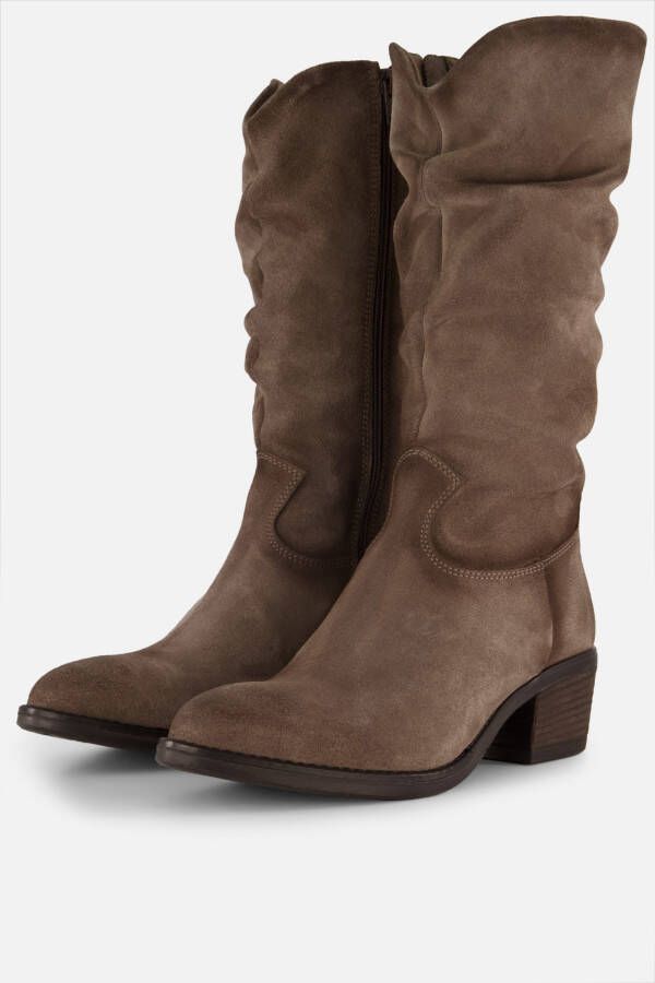 Aqa Hoge laarzen taupe Suede Dames