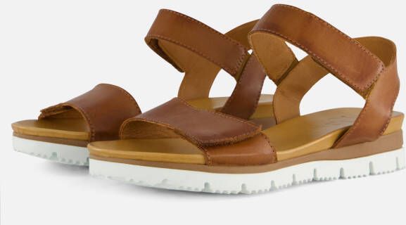 AQA Shoes A8750~~~~~~~~~~~~~~~~~~~~~~~~~ Platte sandalenDames Sandalen Cognac