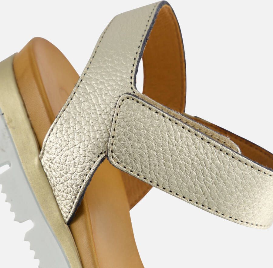 Aqa Sandalen goud Leer