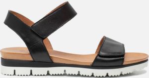 Aqa Sandalen zwart Leer