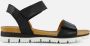 AQA Shoes A8570 Volwassenen Platte sandalenDames Sandalen Zwart - Thumbnail 2