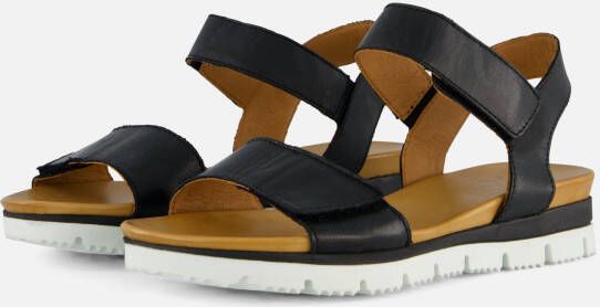 Aqa Sandalen zwart Leer