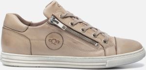 Aqa Sneakers Taupe Leer 101394 Dames Leer