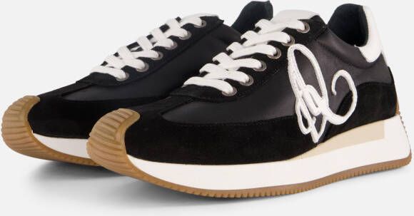 Aqa Sneakers zwart Leer