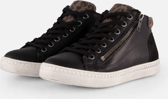 Aqa Veterboots zwart Leer