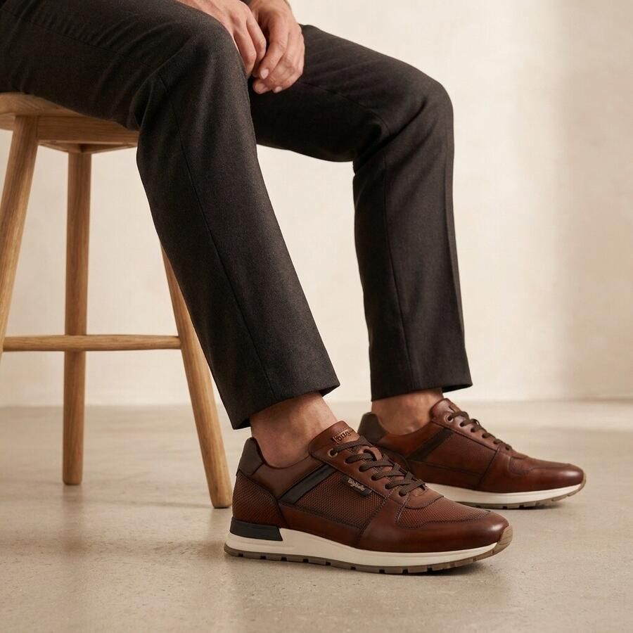 Australian Brindisi Sneakers cognac Leer