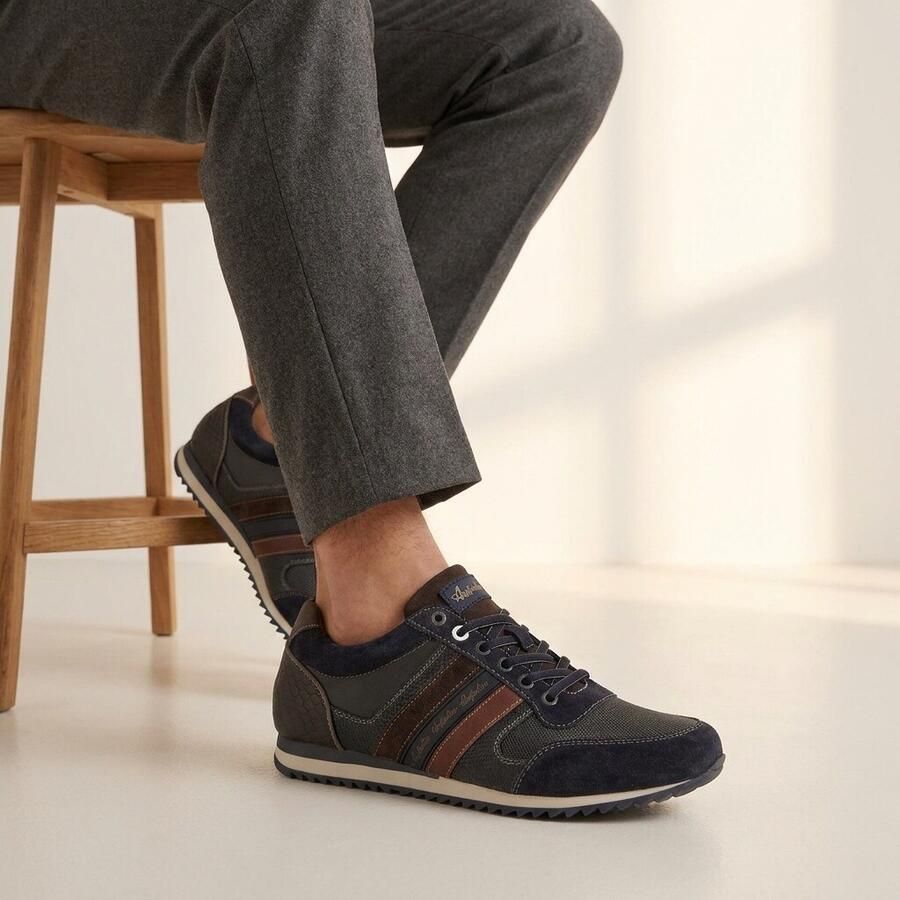 Australian Camaro Lage sneakers Leren Sneaker Heren Blauw - Foto 2