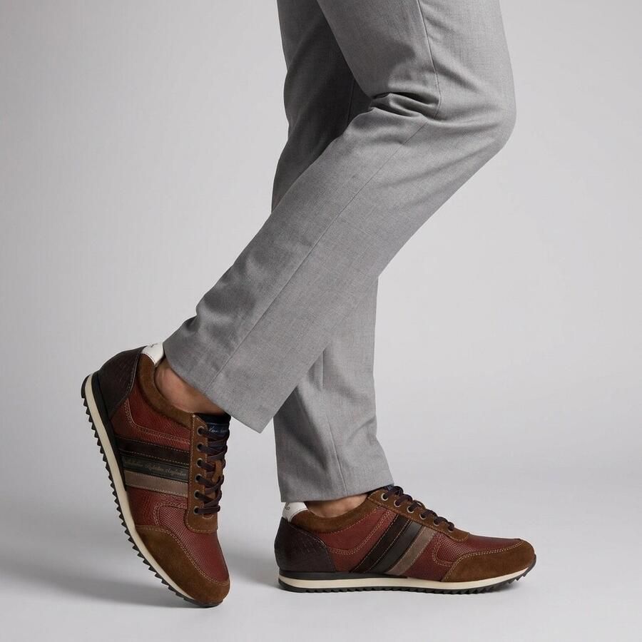 Australian Camaro Lage sneakers Leren Sneaker Heren Bruin - Foto 3
