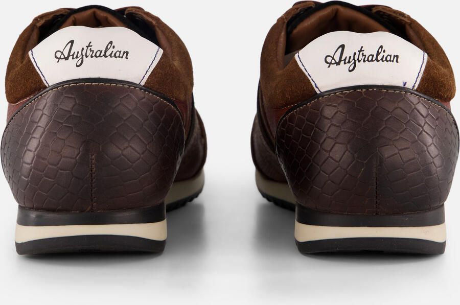 Australian Camaro Lage sneakers Leren Sneaker Heren Bruin - Foto 5
