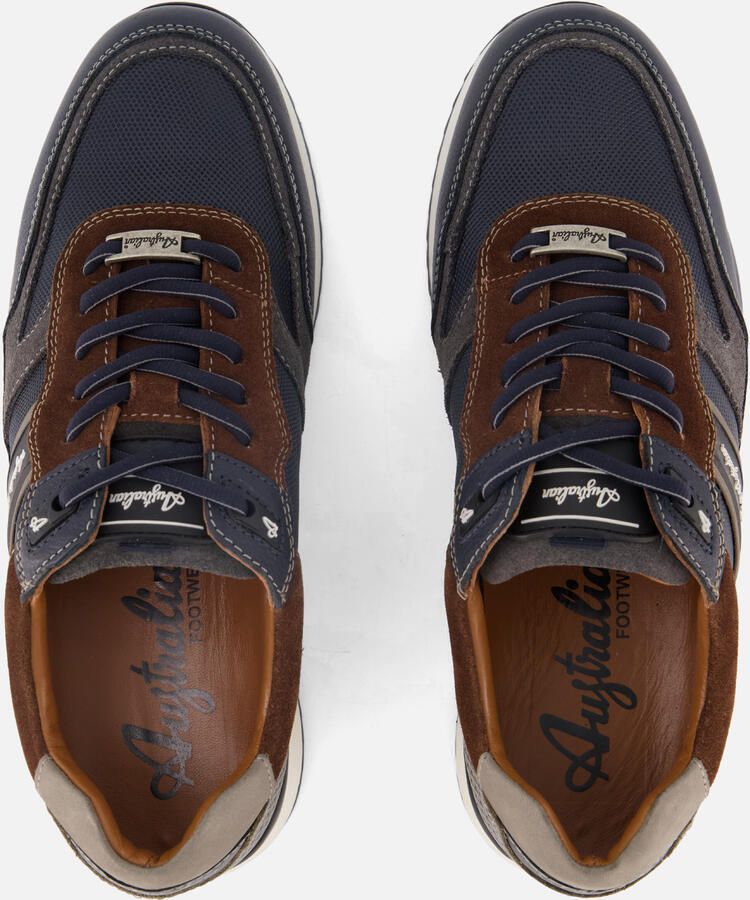 Australian Filmon Sneakers Heren Leren Sneaker Blauw - Foto 3