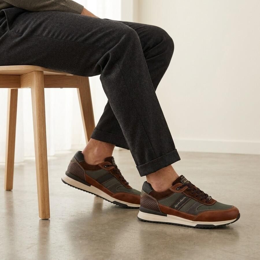 Australian Filmon Sneakers Laag cognac