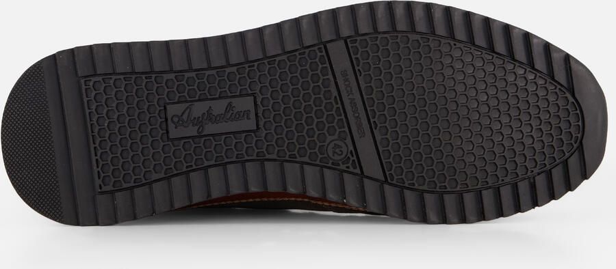 Australian Filmon PKK Grey Brown Black Sneakers Grijs Bruin Zwart Leer en Suede Heren Grijs Bruin - Foto 5