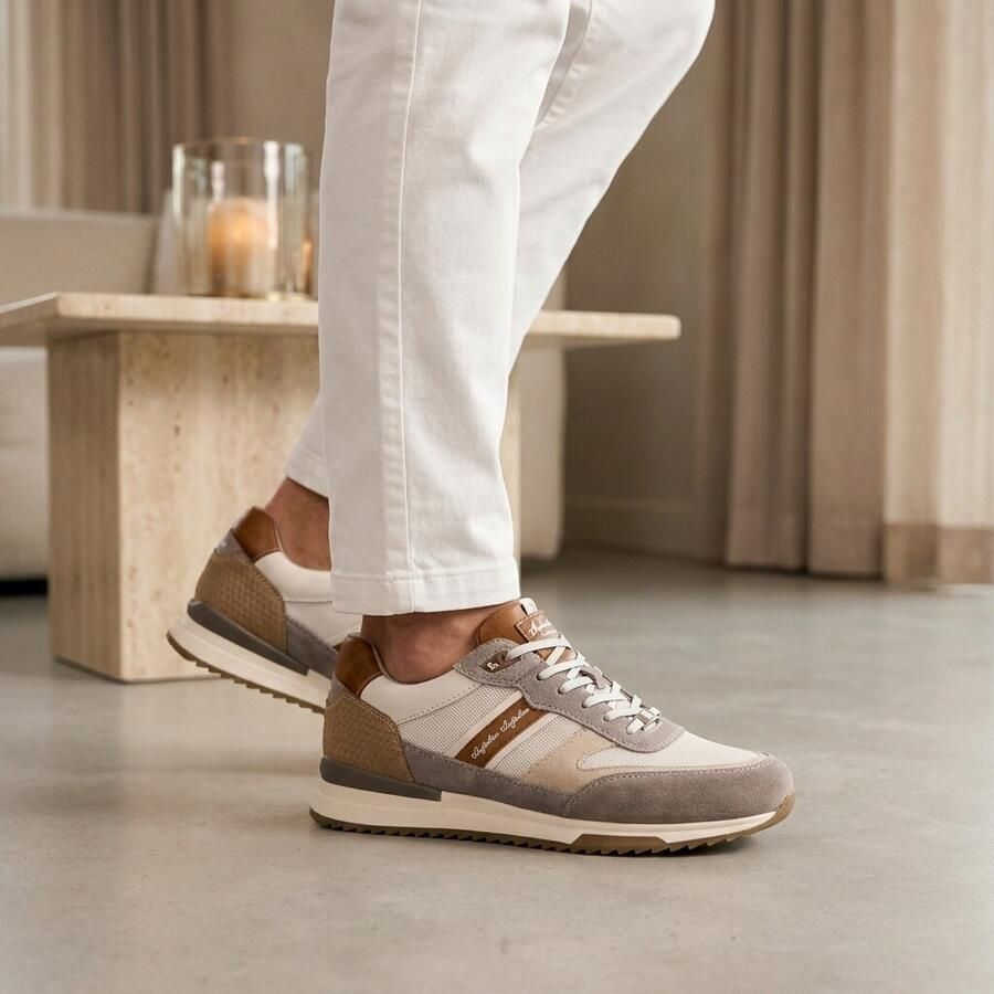 Australian Sneaker Heren Filmon Wit Grijs Combi 15.1600.07-B6V - Foto 2