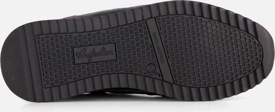 Australian Filmon Sneakers Heren Leren Sneaker Zwart - Foto 8
