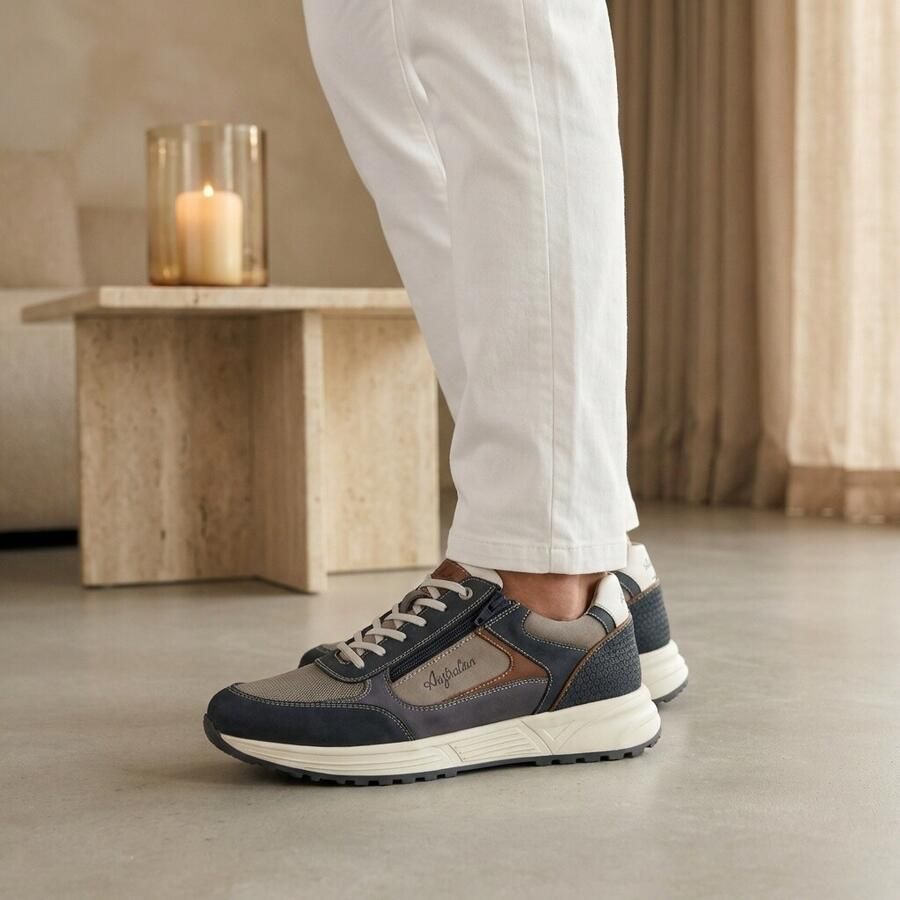 Australian Hawker Sneakers blauw G1 2 Leest Leer - Foto 2