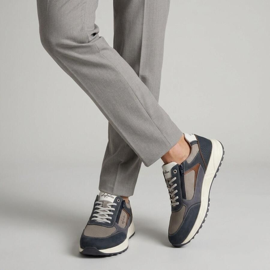 Australian Hawker Sneakers blauw G1 2 Leest Leer