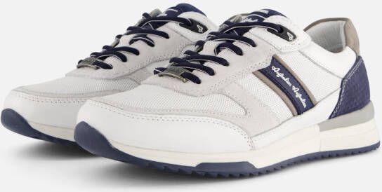 Australian Witte leren sneakers met gevormd voetbed White Heren