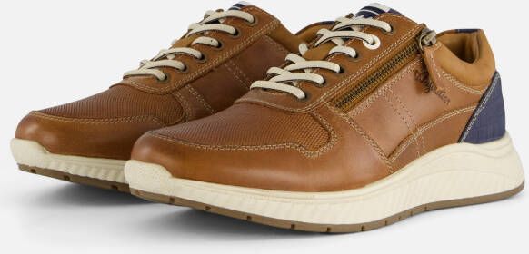 Australian Hurricane Sneakers cognac Leer