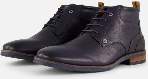 Australian Footwear Limone blue leather Nette veterschoenen