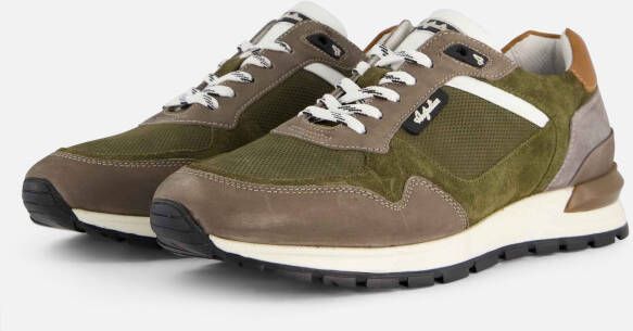 Australian Groen en Grijs Leren Sneakers voor Heren Green Heren