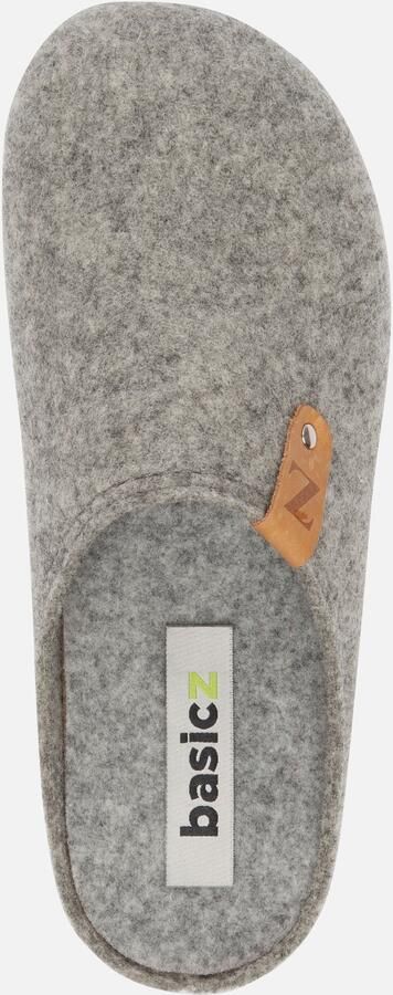 Basicz Pantoffels Grijs Vilt 370415 Heren Vilt