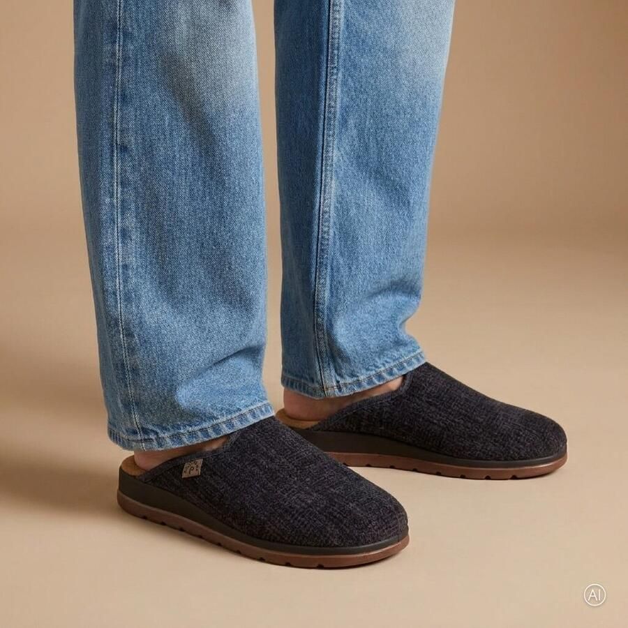 Basicz pantoffels zwart Heren