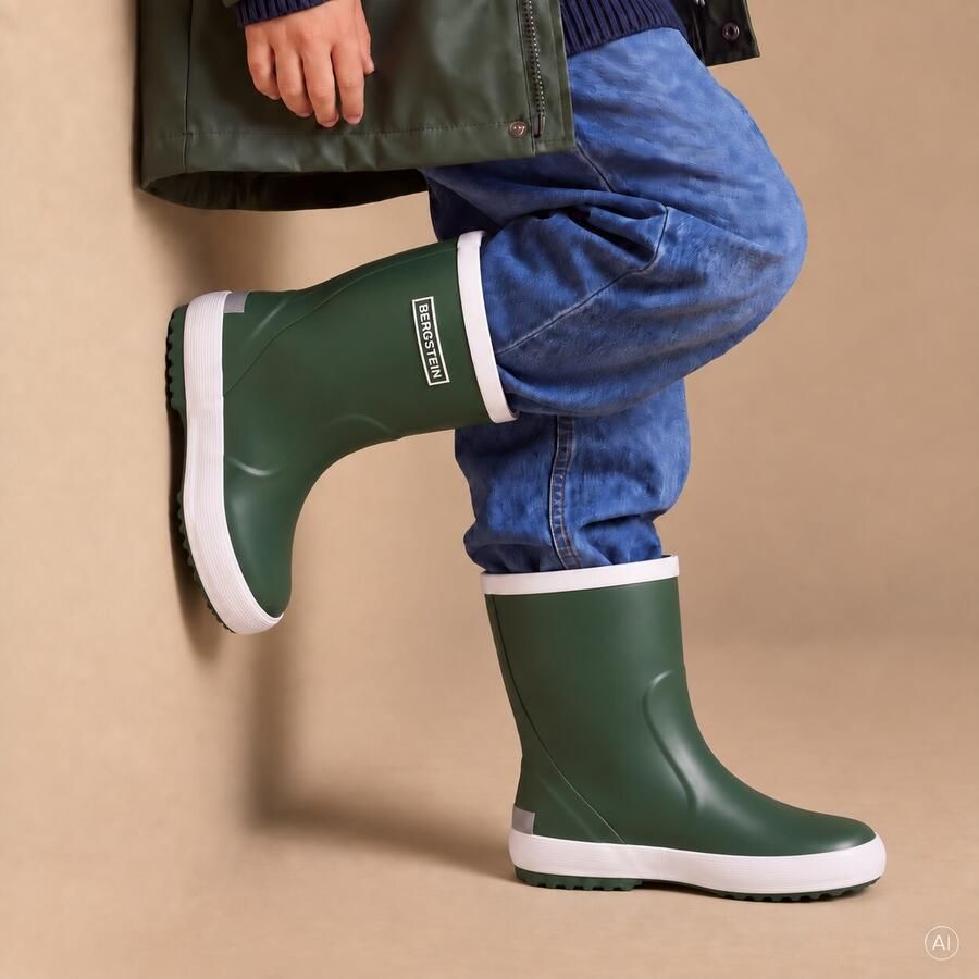 Bergstein Classic Regenlaarzen groen Rubber - Foto 6