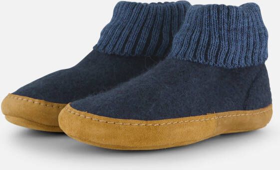 Bergstein Cozy Lux Pantoffels blauw Wol