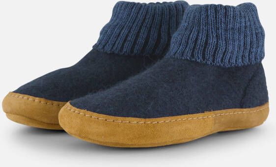 Bergstein Cozy Lux Pantoffels blauw Wol