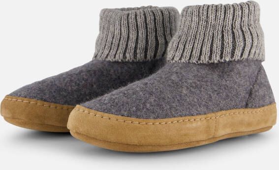 Bergstein Cozy Lux Pantoffels grijs Wol