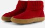 Bergstein Cozy Lux Pantoffels rood Wol - Thumbnail 2