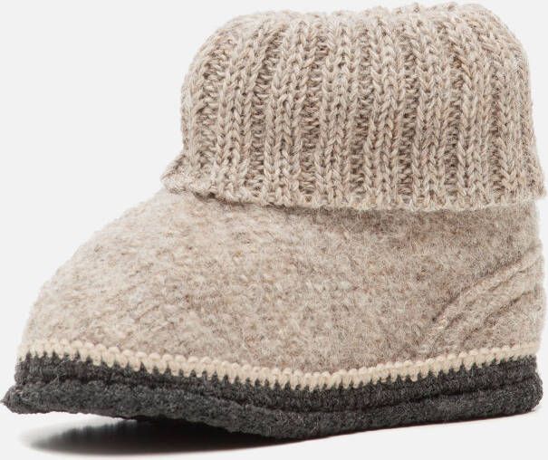 Bergstein Cozy slofjes beige Schapenwol