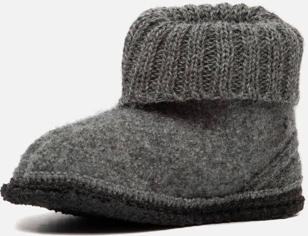 Bergstein Cozy slofjes grijs Schapenwol