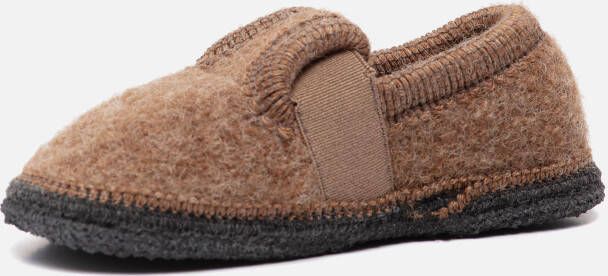 Bergstein Pantoffels bruin Textiel
