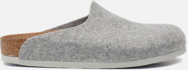 Birkenstock Amsterdam Light Gray narrow VEG Felt Wooly Home Unisex Pantoffels Lichtgrijs - Foto 4