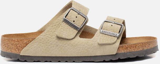 Birkenstock Arizona NU Desert Buck slippers groen