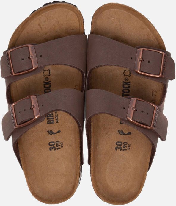 Birkenstock Kindersandalen Arizona Birko Flor Birkibuc Etroit Bruin Heren