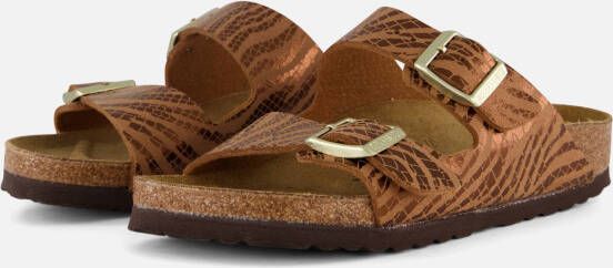 Birkenstock Arizona Slippers bruin Synthetisch