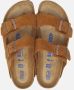 Birkenstock Arizona bruin suède zacht voetbed regular sandalen uni(1009526 ) - Thumbnail 2
