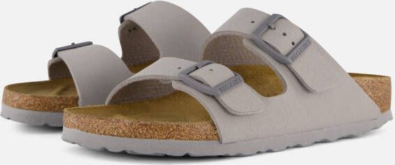 Birkenstock Antiek Wit Suède Leren Sliders White Heren