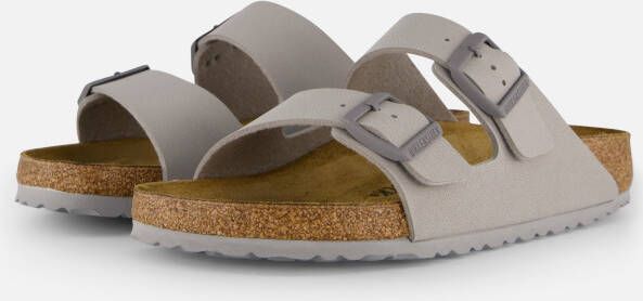 Birkenstock Arizona Slippers grijs Imitatieleer