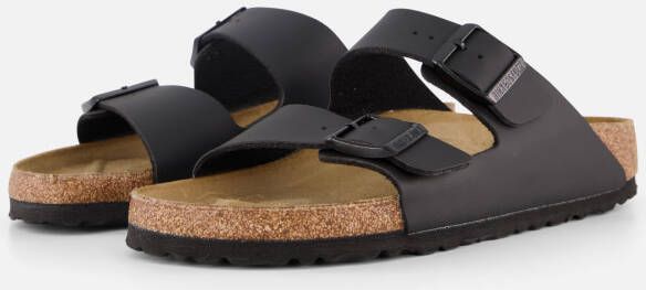 Birkenstock Arizona Slippers zwart Imitatieleer
