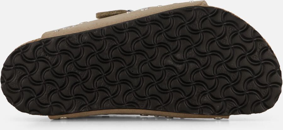 Birkenstock Kid's Arizona Rivet Border Synthetik Sandalen Narrow beige bruin - Foto 10