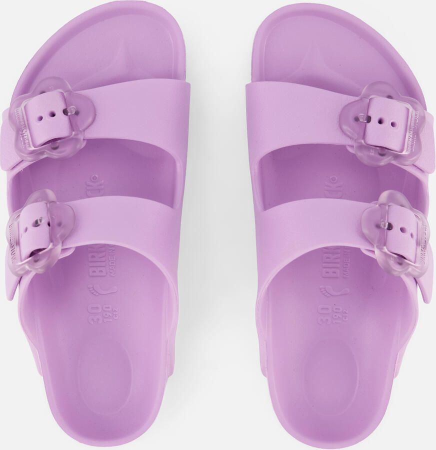 Birkenstock Kid's Arizona Flower EVA Sandalen Narrow purper roze - Foto 2